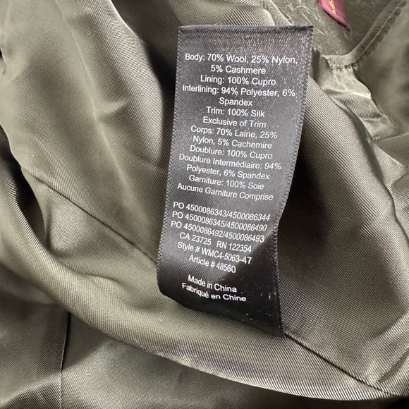 Aritzia Wilfred Cocoon Coat Olive Green Size Médium - Picture 12 of 15